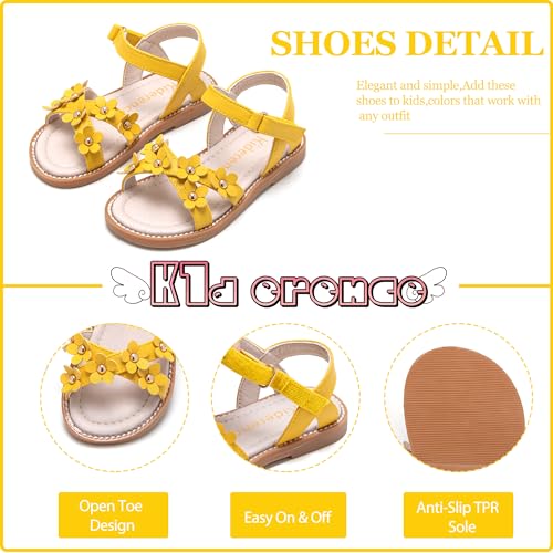Image of Kiderence Toddler Girls Sandals Little Girls Kids Summer Shoes Toddler Sandals