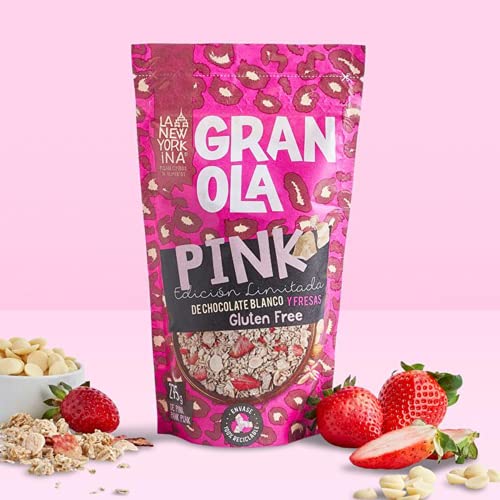 Miniatura 3 de La Newyorkina Granola Sin Gluten Pink 275g Con Chocolate Blanco Y Fresas