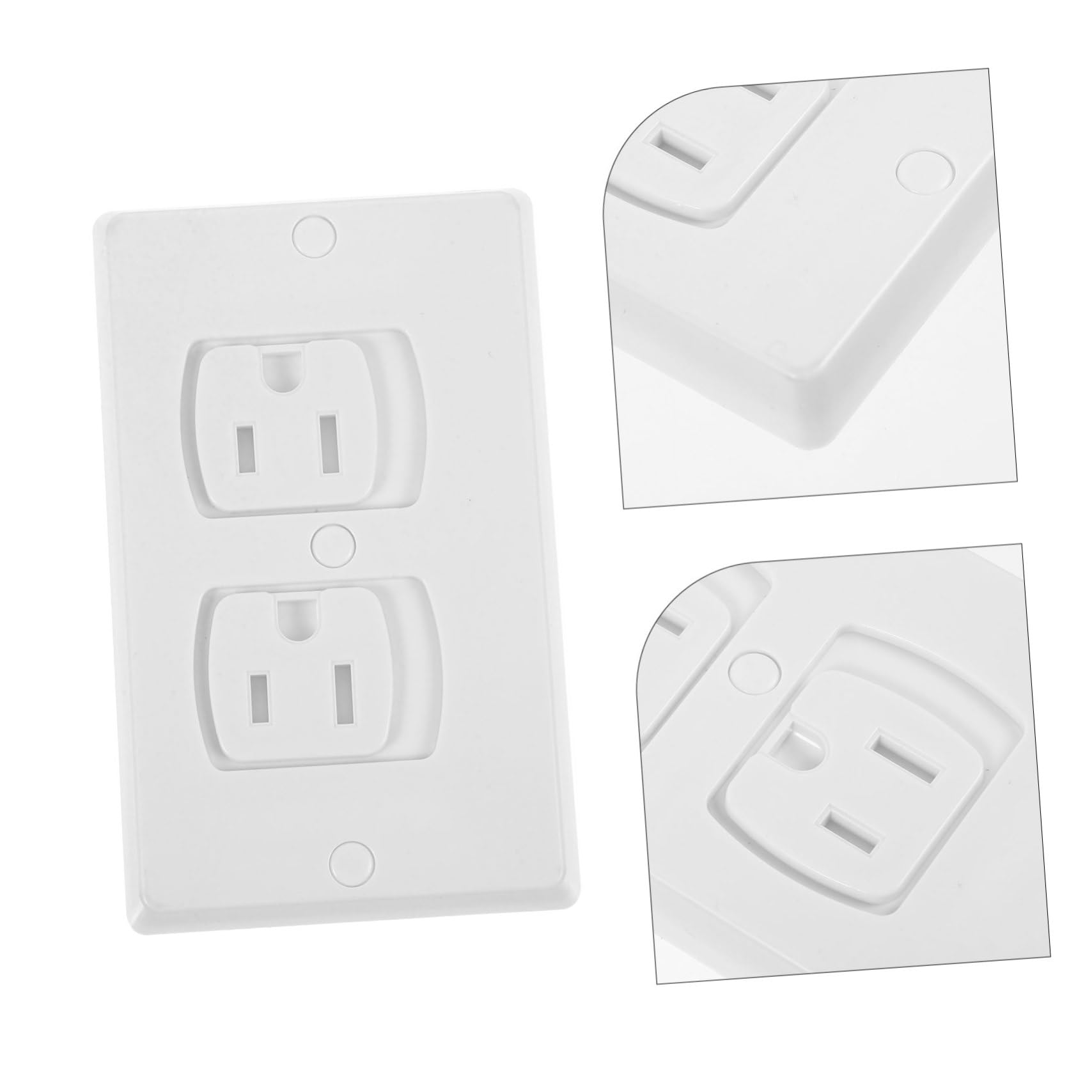 TOYANDONA 10pezzi Copriprese Elettriche in Abs Coprispine Di Sicurezza Per Ragazzo Ragazza Ragazza Tappi Per Prese Muro Con Viti Isolati e Resistenti Per Proteggere Le Prese Domestiche