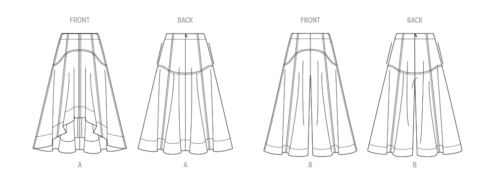 VOGUE PATTERNS V1987Y5 Misses' Skirt and Culottes Y5 (18-20-22-24-26), Multicoloured - Image 3