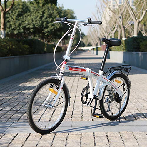 20-inch vouwfiets - studentenvouwfiets voor heren en dames Vouwfiets/fiets met variabele snelheid/fiets met 7… - Afbeelding 4