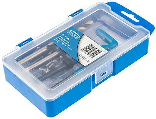 Satra S-X38F - Juego de reparación de roscas M10 x 1,5 (15 piezas, incluye taladro)