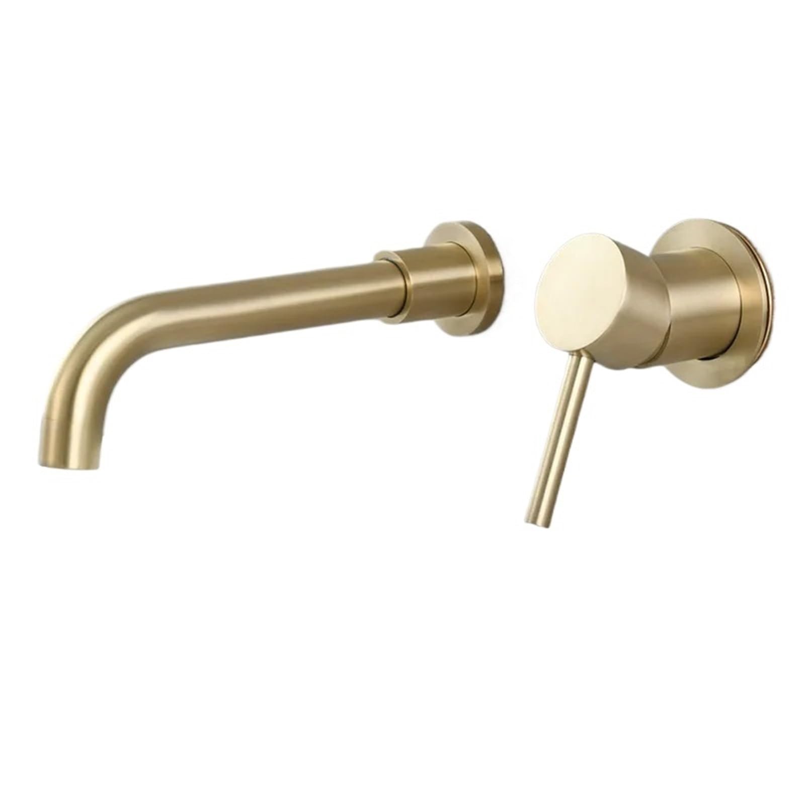 Mkyyioed Gold Bathroom Taps Brush Washroom Faucet Torneiras De Cozinha Para Pia Banheiro Household Hot Cold Basin Bathroom Swivel Spout(Gold)