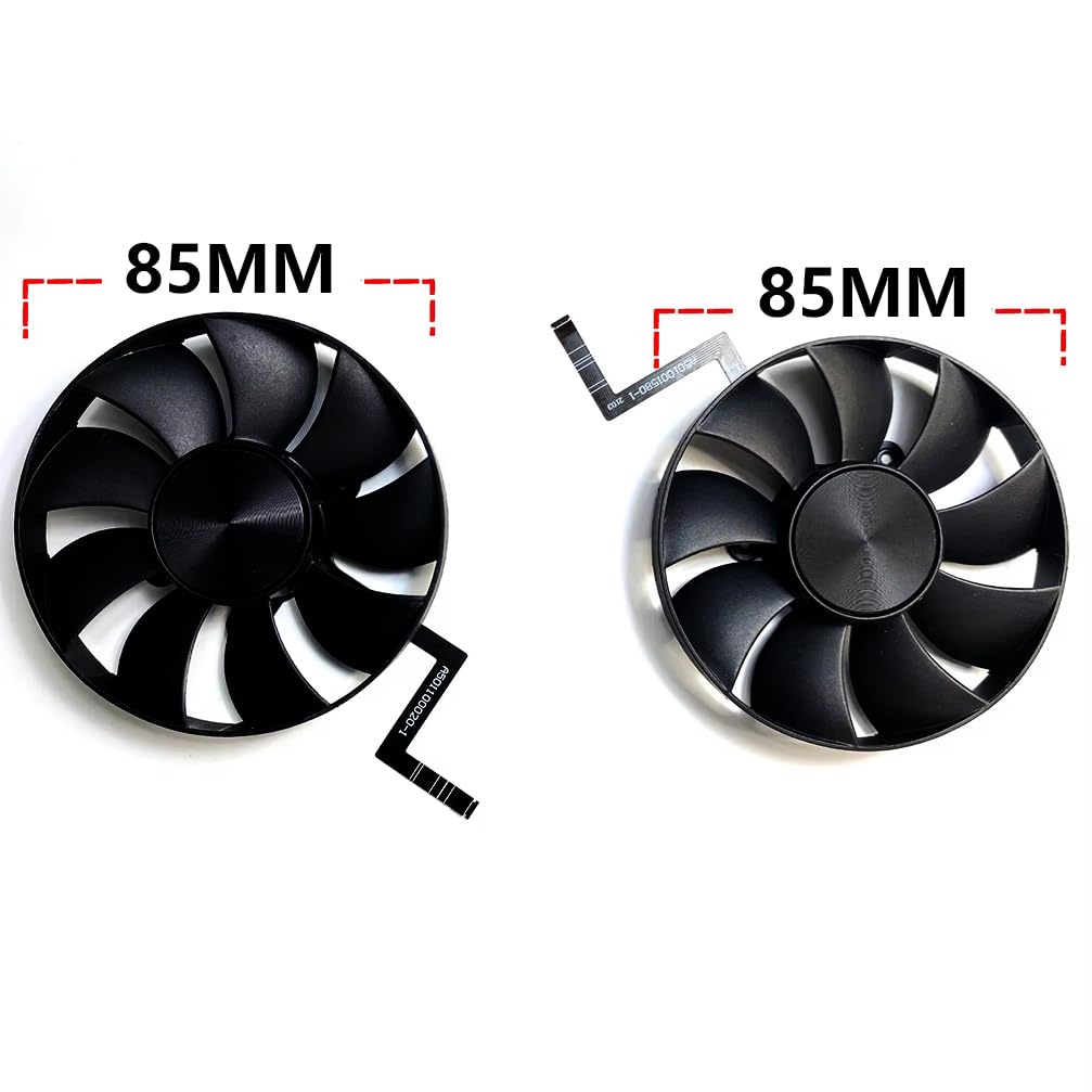 2PCS Graphics Card Cooling Fans Suitable for NVIDIA GeForce RTX 3070 Founders Edition FE Series Desktop DAPC0815B2UP004 DAPC0815B2UP005 85mm 12V 0.6A 6Pin Video Card Cooler Fans GPU Fan (2PCS)