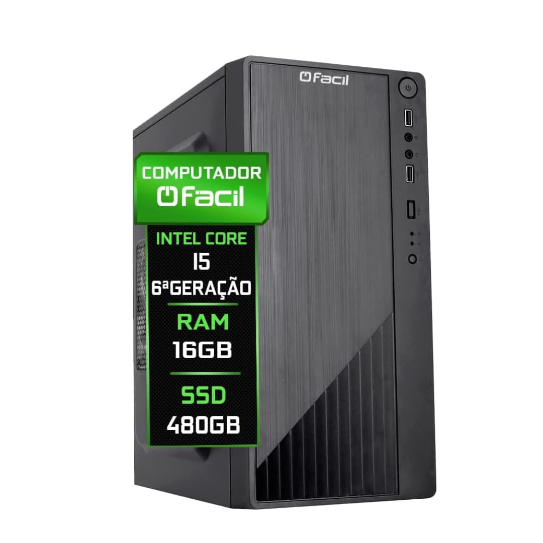 PC CPU DESKTOP I5 6500 PLACA MÃE H110M 16GB DDR4 SSD 480GB WIFI