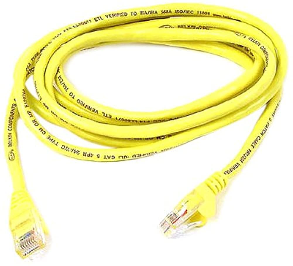 Belkin 1730658 40FT Yellow CAT6 Patch Cable Snagless
