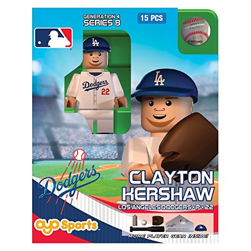 OYO MLB Los Angeles Dodgers Clayton Kershaw Generation 4 Mini Figure, Small, Black