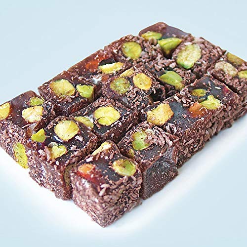 Traditionally Cooked Turkish Delight. Traditional Turkish Dessert Turkish Delight Turkish Delight with Cocoa and Double Pistachio 150 gr