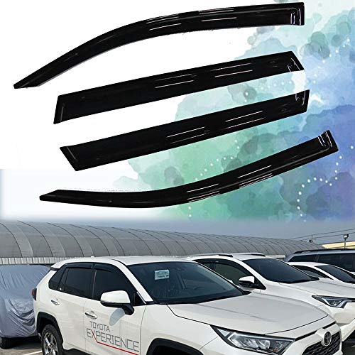 Proadsy Ventvisor Side Window Visor Deflector Rain Guard Dark Smoke for 2020 2019
