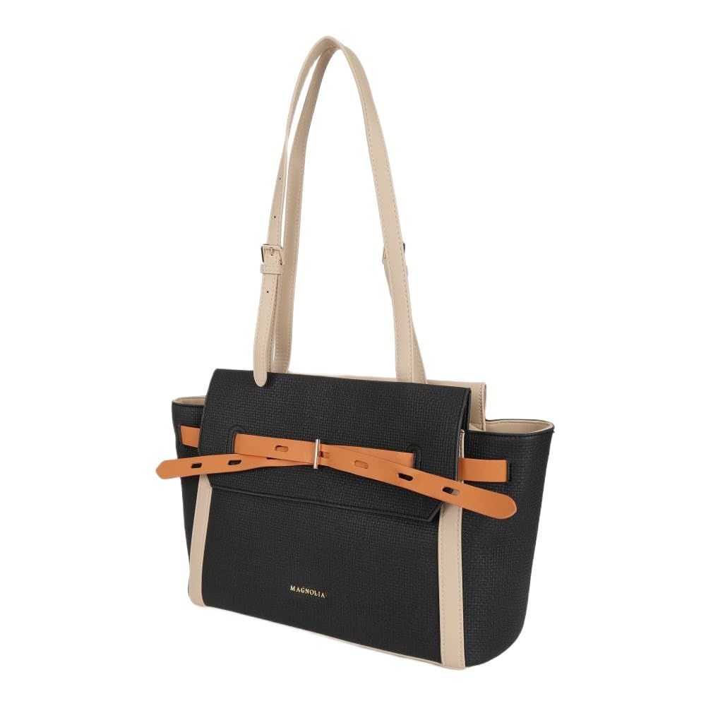 PU Leather Women Ivory Tote Bag-image-10