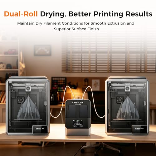 Image of Creality 2026 New Space Pi V2 Plus Filament Dryer, 2 Rolls 3D Printer Filament Dryer Box Upgraded PTC Heating, Temp Sensor, 75C Faster Drying for 1.75 /2.85mm PLA PETG ABS TPU PP PC