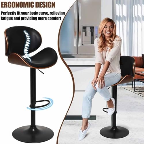 Tabouret de bar pivotant pour restaurant avec repose-pieds stable - 7