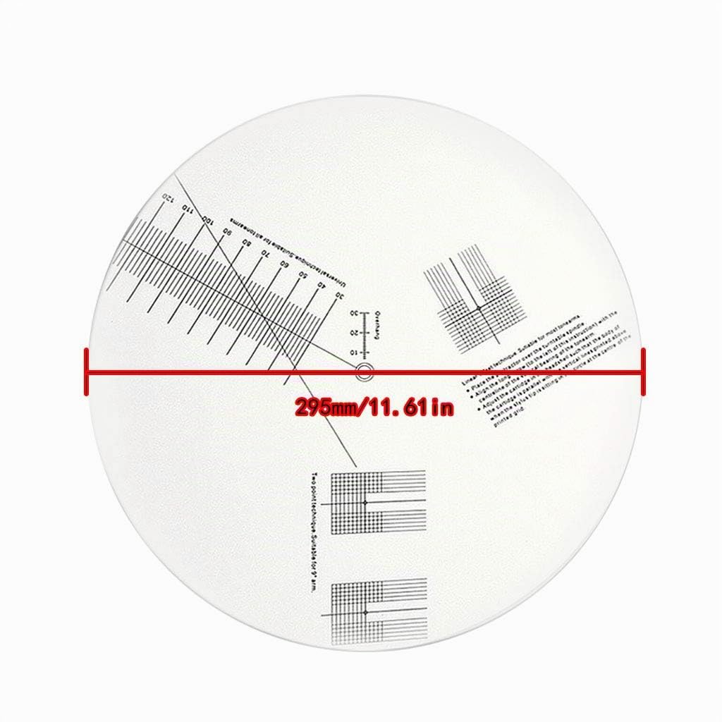 Plaque d'étalonnage antidérapante pour disques vinyles LP, rapporteur, outil de réglage pour tourne-disque