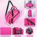 Goture Pink Fishing Rod and Reel Combo - ML Action 7FT Spinning Reel Pole with Pink Bag - Telescopic Rod Kit for Starter Travel Saltwater Freshwater, Gift for Woman