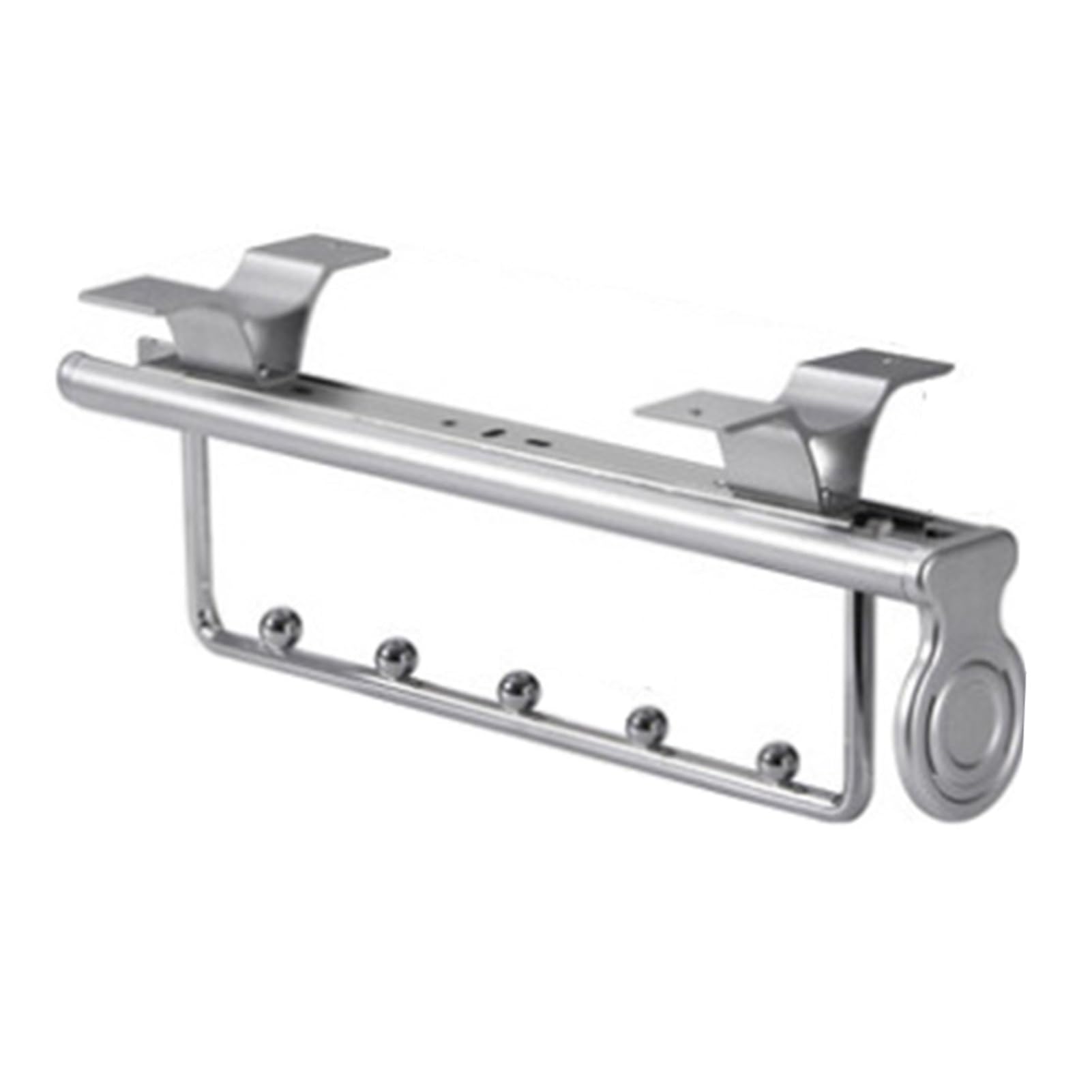 Pull Out Trousers Rack,Adjustable Hanger Rail Rod,Closet Clothes Hanger Rail,for Wardrobe Trousers Clothing Storage,Save Space,Loading Capacity 20 Kg(White,30cm/11.8inch) (WHI