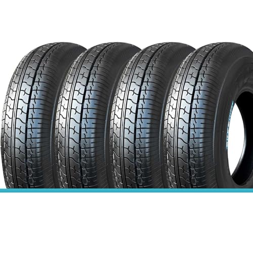 4PCS 4.50-10 Neumáticos, índice de Velocidad 68J, Presión 250KPA, Carga Máxima 315kg por Neumático, Resistentes a Pinchazos y Desgaste