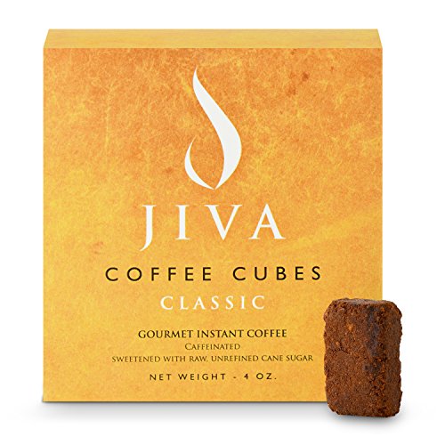 Jiva Coffee Cubes - Individual Instant Coffee Packets - 2-in-1 Freeze-Dried Colombian Coffee Sweetened with Raw Sugar - No Creamer, Non-GMO, Vegan - Great for Camping, Travel, Office - (12 Servings)