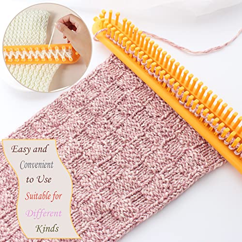HZXMKB Knitting Loom Crochet Hooks,Long Knitting Machine Plastic Loom Knitting,Craft Kit Tools with Hook and Needles,DIY Round Weaving Looms Set for Adults and Beginners,Women Scarves,Hat,Sock - Image 4