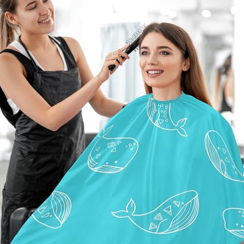 Capa de barbería impermeable para hombre Kigai Whale miniatura 7
