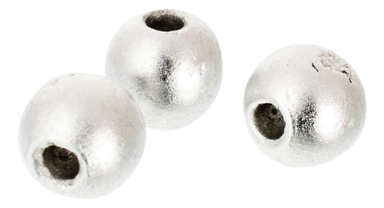 Mercury Pearls Set of 3 Parad Beads. (1 X 1 X 0.7 CM, Silver) 10 Gm.-image-19