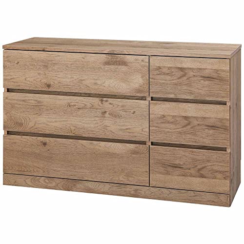 アイリスオーヤマ 木製チェスト シンプル 引き出し ウッドチェスト ロータイプ WCH-1090L アッシュブラウン