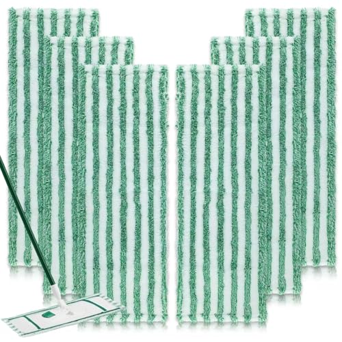 6 Pack Replacement Mop Refills Compatible with Libman Wet & Dry Microfiber Mop, Reusable Washable Mop Head Replacement Pads for Cleaning Multi-Surface Floor