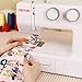 FEIYUE FYe330 Home Sewing Machine with Foot Pedal, Controllable Pedal Speed, 105 Stitch Applications, Powerful Servo Motor, Great for Beginners (White)