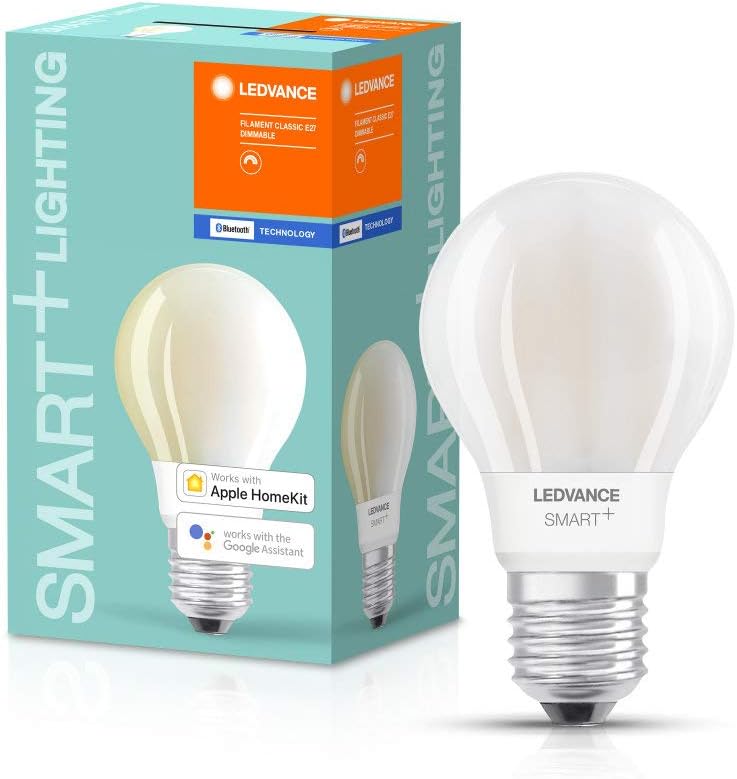 LEDVANCE Smart + LED lamp with Bluetooth technology, E27 socket, dimmable, warm white (2700 K)
