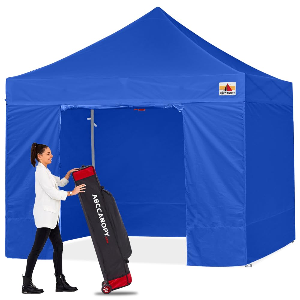 Amazon | ABCCAMPING ワンタッチタープテント 屋根用ポール付き 横幕4