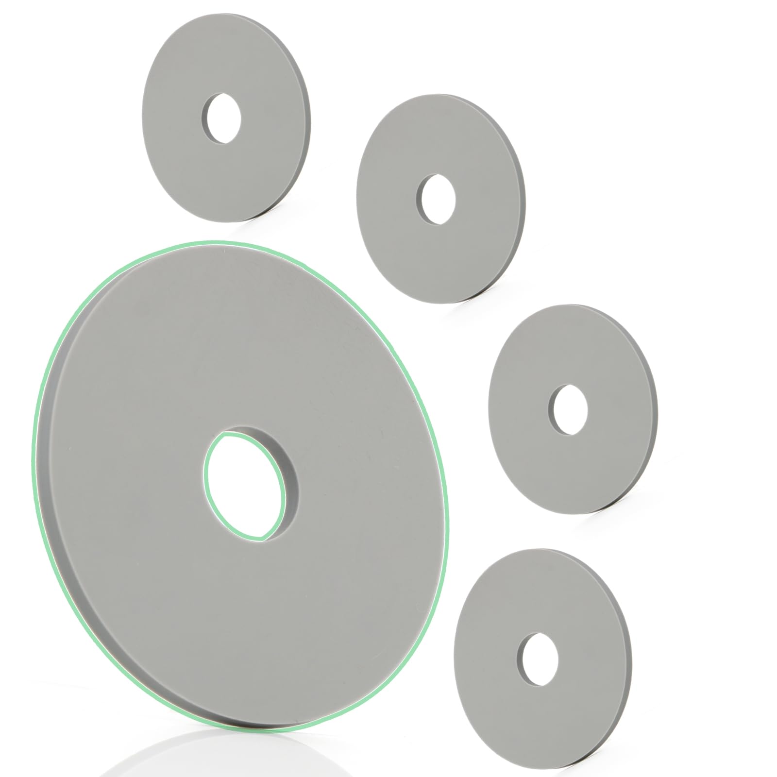 5 pcs Sellos de Válvula de Descarga para Roca Inodoros Sello de Inodoro de Doble Válvula Diámetro Interior 17 mm Diámetro Exterior 66 mm Espesor 2,5 mm Cambio