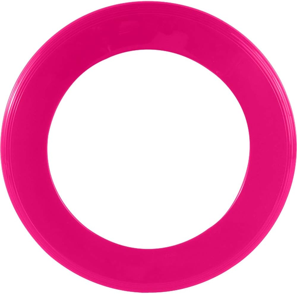 Paws Paradise BRIGHT DOG FRISBEE/RING FLYER DOG PUPPY FETCH TOY PINK/BLUE/YELLOW/GREEN/ORANGE (PINK)