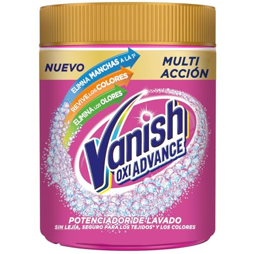 Vanish Oxi Action Multipoder - Quitamanchas multibeneficio para la ropa, En Polvo, Sin Lejía 400gr, El emabalaje puede variar