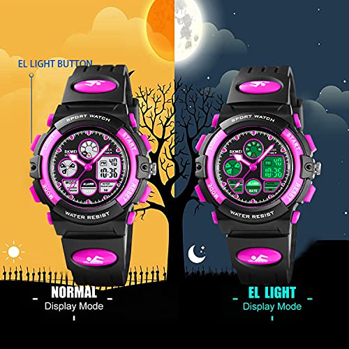 cofuo Kids Watches for Boys Girls, Multi Function Waterproof Outdoor Sports Digital Learning Wrist Watch Birthday Gifts for Children Age 3+Yrs4