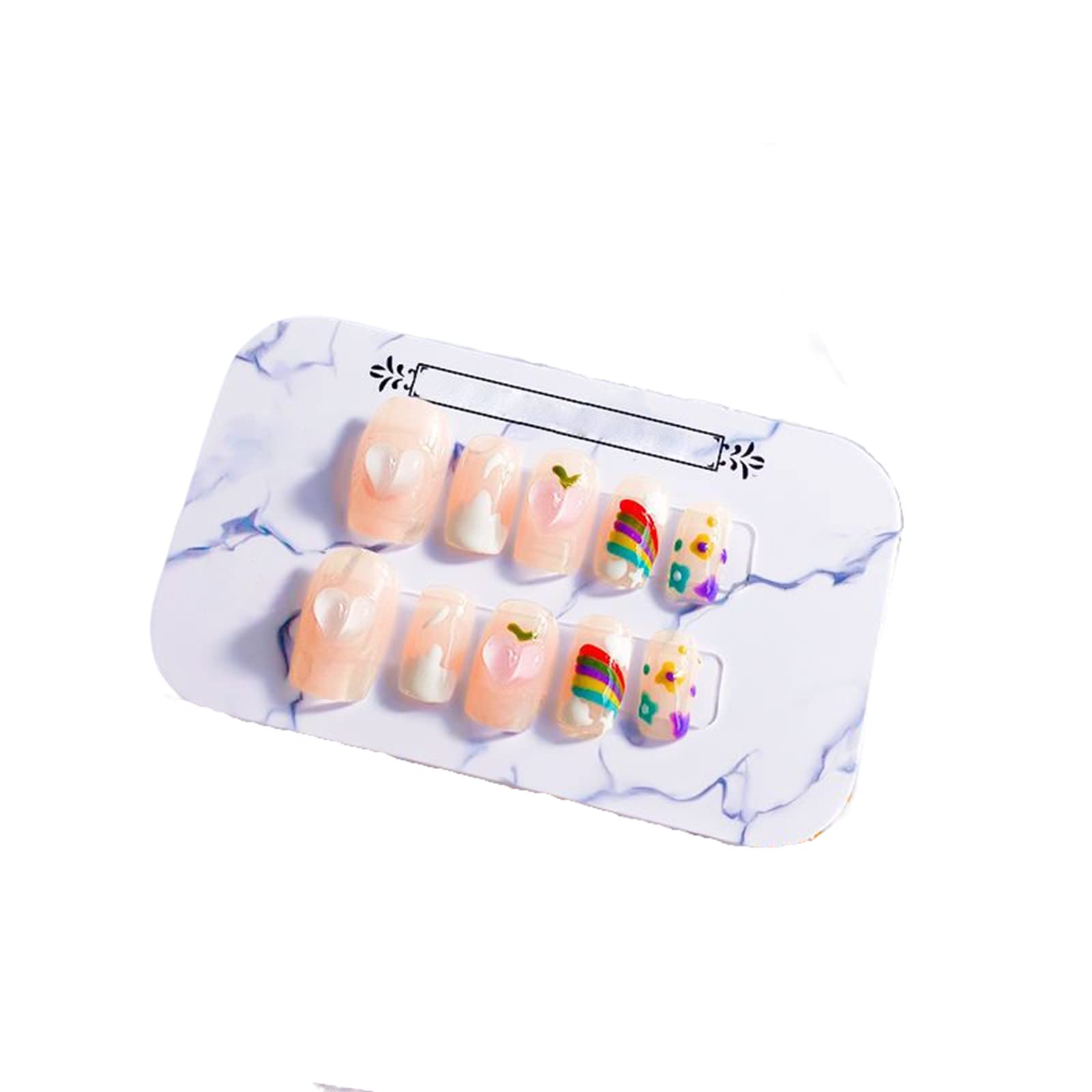 Bling Press on Nails, luxuriöse wiederverwendbare Kunstnägel, handgefertigte Nagelkunst mit Design von lizenziertem Maniküristen (S, B) (H XL)