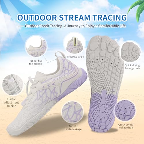 Image of Hike Barefoot Shoes for Womens Men Footwear,Pro Healthy&Non-Slip Water Shoe for Women Men, Wide Toe Running Shoes Boots Sneakers Unisex Designed for Walking,Running&Swimming Yoga, and Water Sports