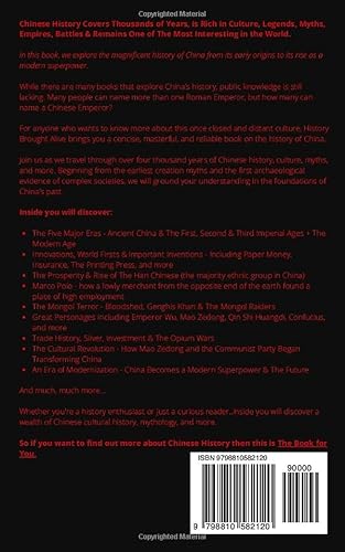 The History Of China: A Concise Introduction To Chinese History, Culture, Dynasties, Mythology, Great Achievements & More Of The Oldest Living Civilization #TOP1