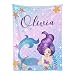 Gypsophila Mermaid Personalized Blanket for Girls Custom Mermaid Blankets with Name 30