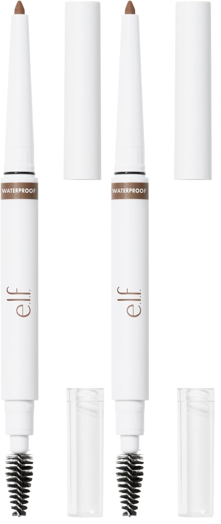 e.l.f. Instant Lift Waterproof Brow Pencil, Long-Lasting Eyebrow Pencil For Grooming & Shaping Brows, Vegan & Cruelty-Free, Taupe (Pack of 2)