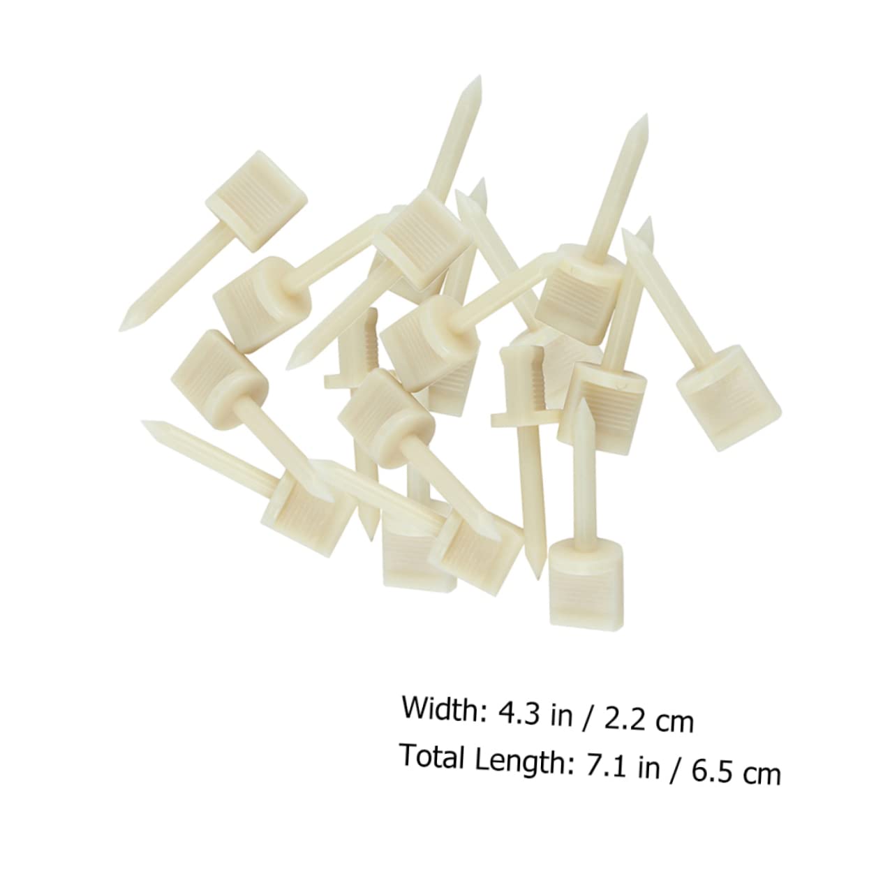 NULYLU 10 Pack Fixed Pin Outdoor Nails Paper Nails Supplies for Target Shooting