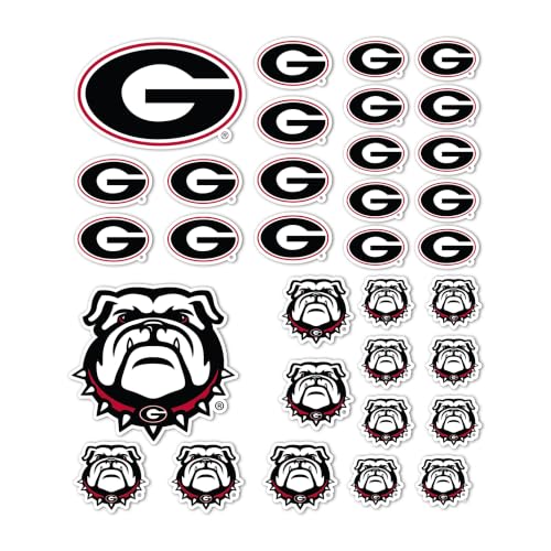Desert Cactus University of Georgia Sticker Bulldogs UGA Dawgs Vinyl Decals Laptop Water Bottle Car Scrapbook Sheet T1 (Type 1-1)