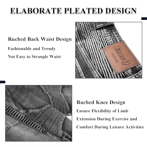 Motorcycle Pants Motorcycle & Casual Jeans Comfy Regular Jeans Relaxed Fit Pants All Seasons for Men3