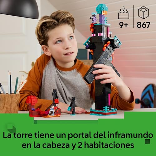 Juguete Modular Convertible LEGO Minecraft Torre del Enderman 21279 2