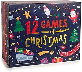 12 Games of Christmas - 12 Hilarious & Festive Christmas Games, Perfect Christmas Stocking Fillers, Christmas Family Games for Kids and Adults, Adult Party Games for a Fun & Festive Christmas Party