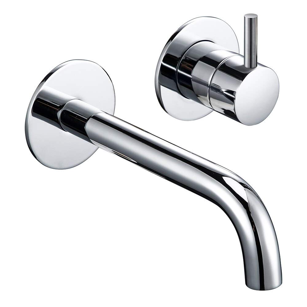 Mitigeur de lavabo en laiton avec commande d'eau précise chrome