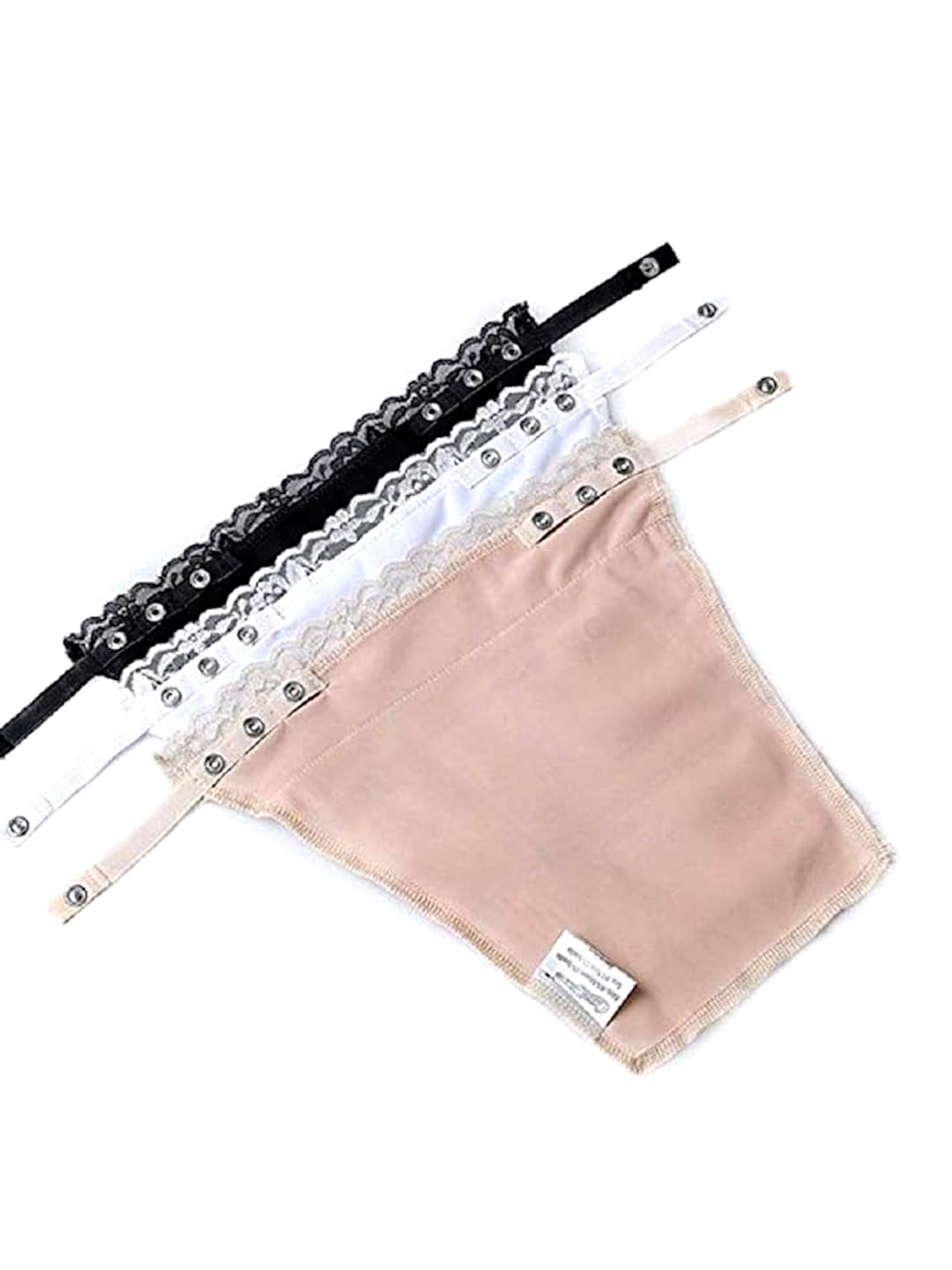 damselle Clip-On Lace Bra Cover for Instant Coverage – Adjustable and Comfortable Underwear Accessory for Deep Necklines, Available in Black, White, and Beige-picture-11