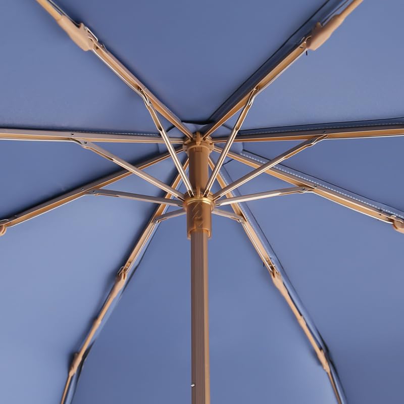 RENEESME Umbrellas For Rain Women's Double Layer Parasol Reinforced Umbrella Solid Color Parasol Strong Umbrella For Wind And Rain(Color:D)