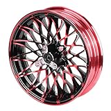 ★★★ COMPATIBILIDAD: las llantas de las ruedas del automóvil son adecuadas para motocicletas de aleación de aluminio 130/70-12 120/70-12. Modifique fácilmente sus llantas para una apariencia más fresca y elegante, proporcionando una experiencia de conducción más agradable.