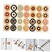 STOBOK 20pcs Tear-Resistant Hole Repair Labels Self-Adhesive Reinforcement Stickers for Loose Leaf Paper Notebooks Binders Scrapbooking Easy Application Versatile Use