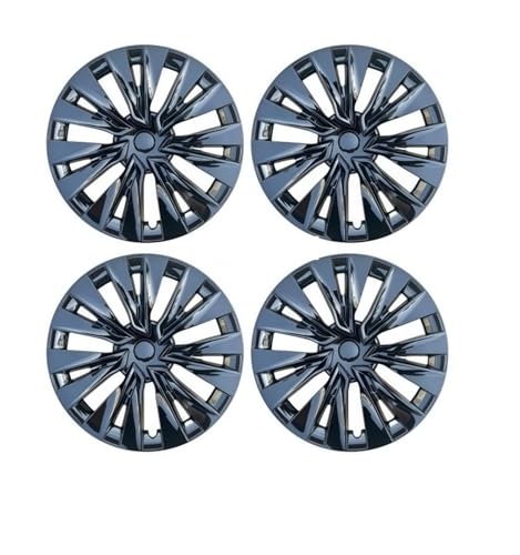 Tapacubos De Repuesto Rueda De 19 Pulgadas, 4 Unidades, para Tesla para Modelo para Y (2018-2024), Accesorios para Llanta Completa(Bright Black)