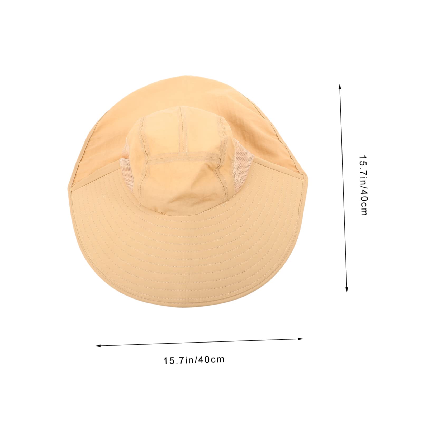 Totority Unisex Sun Shade Hat Quick Dry Visor Hat for Beach Outdoor Activities UV Protection for Summer Washable Breathable Fishing Cap Khaki